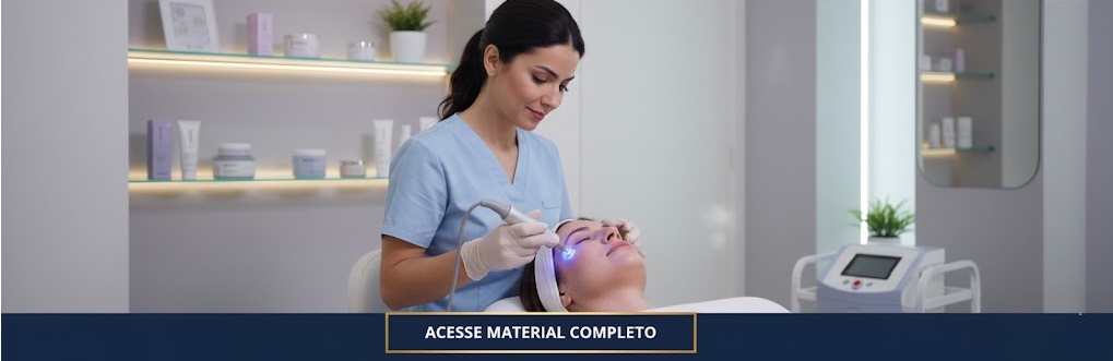 Profesional realizando microneedling
